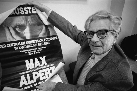 Soviet photographer and reporter Max Vladimirovich Alpert