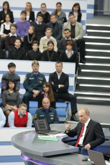 Televised live call-in show with Vladimir Putin