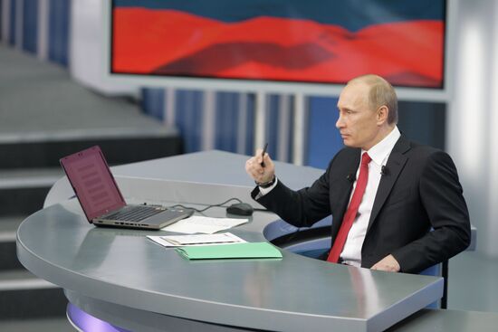 Televised live call-in show with Vladimir Putin