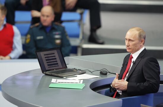 Televised live call-in show with Vladimir Putin