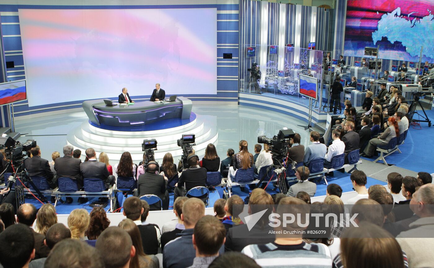Televised live call-in show with Vladimir Putin