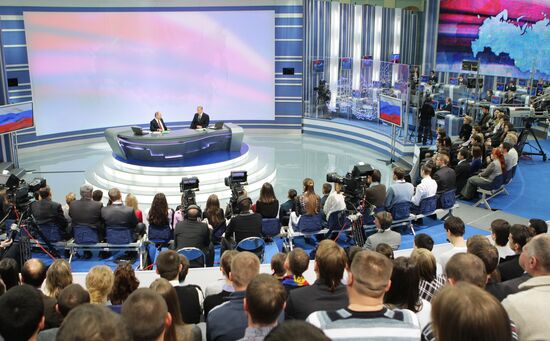 Televised live call-in show with Vladimir Putin