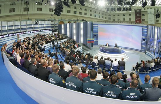 Televised live call-in show with Vladimir Putin