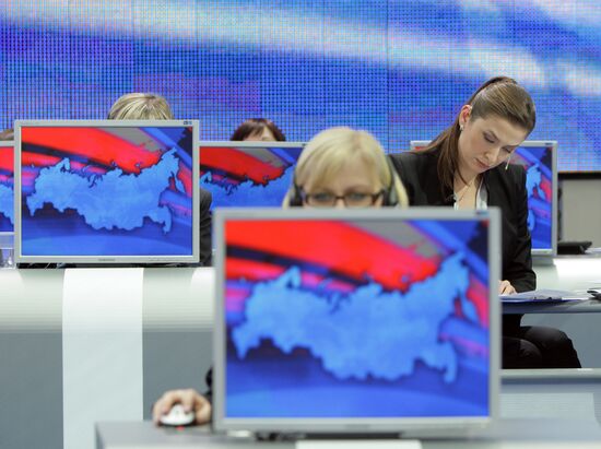 Televised live call-in show with Vladimir Putin