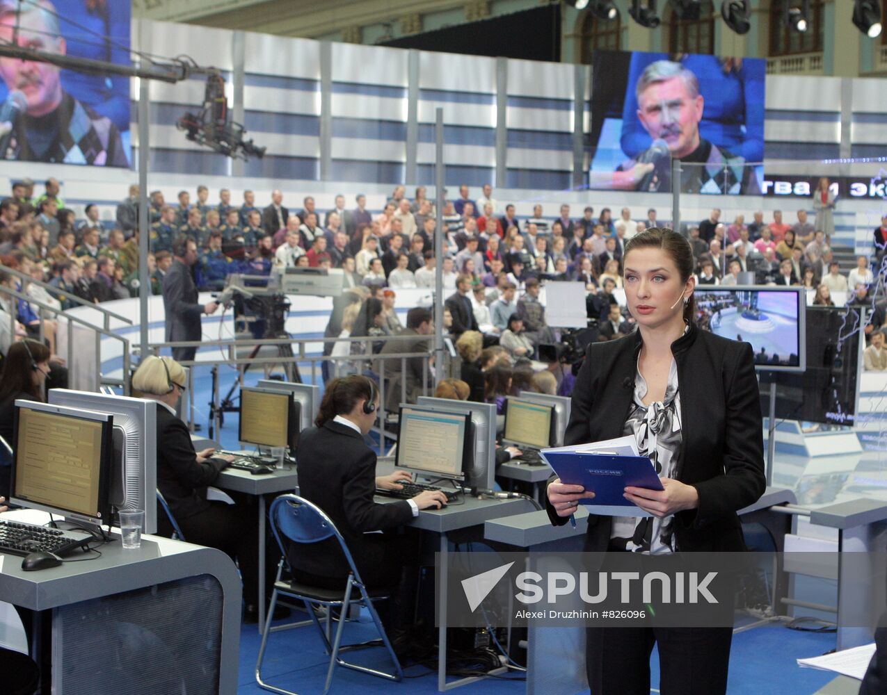 Televised live call-in show with Vladimir Putin