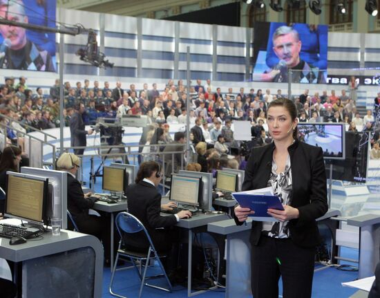 Televised live call-in show with Vladimir Putin