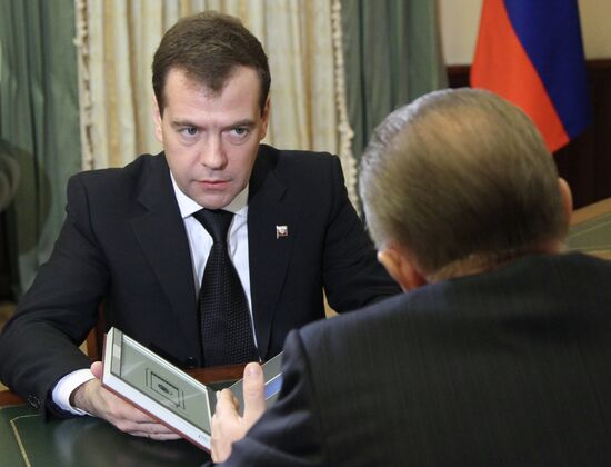 Dmitry Medvedev meets with Oleg Kovalyov