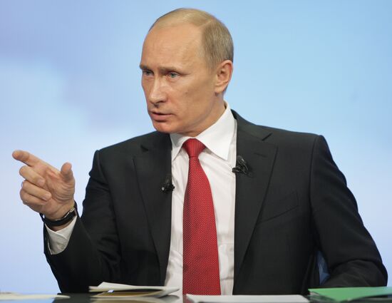 Televised live call-in show with Vladimir Putin