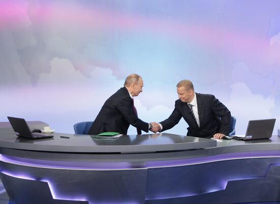 Televised live call-in show with Vladimir Putin