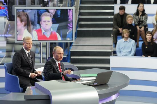 Televised live call-in show with Vladimir Putin