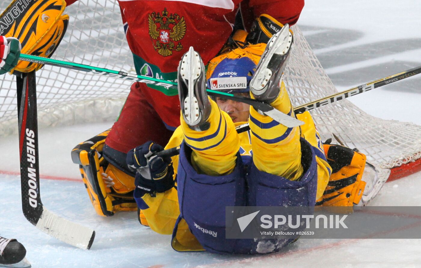 Ice hockey. Channel One Cup. Sweden vs. Russia