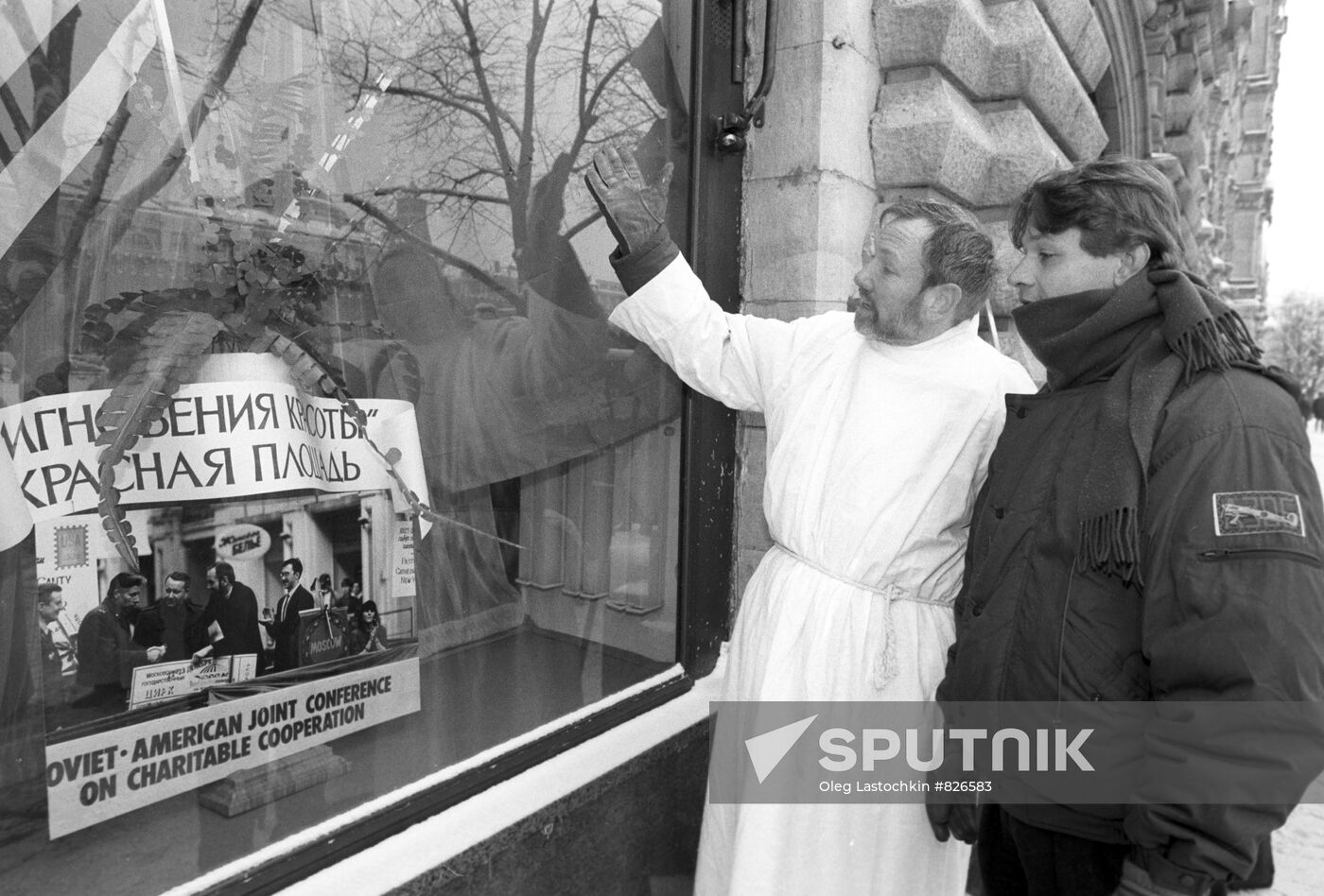 American clergyman Jay Canty in Moscow