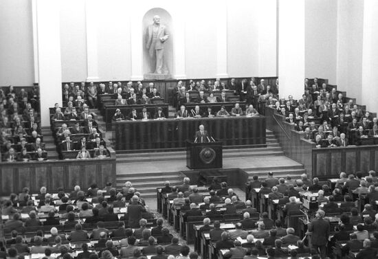 M.Gorbachev speaking