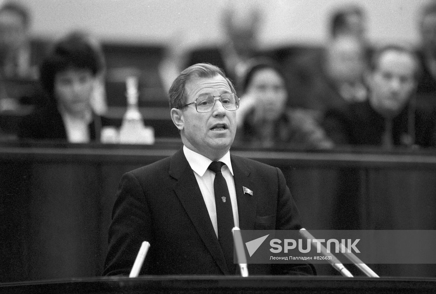 Deputy A.Kostenko speaking