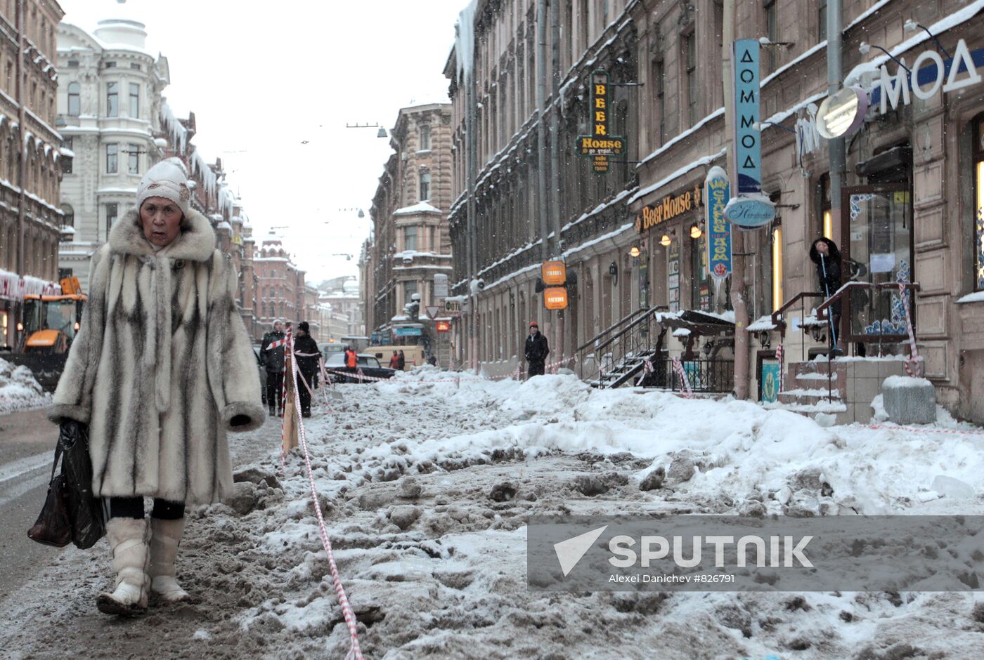 Snow removal, St. Petersburg