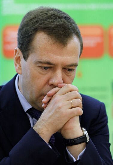 Dmitry Medvedev visits Moscow kindergarten