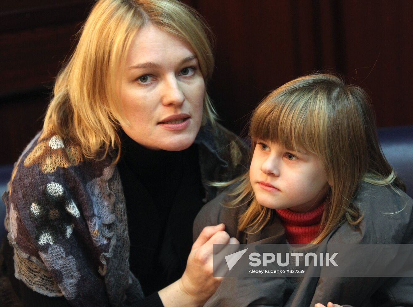 Viktoria Tolstoganova with daughter Varvara