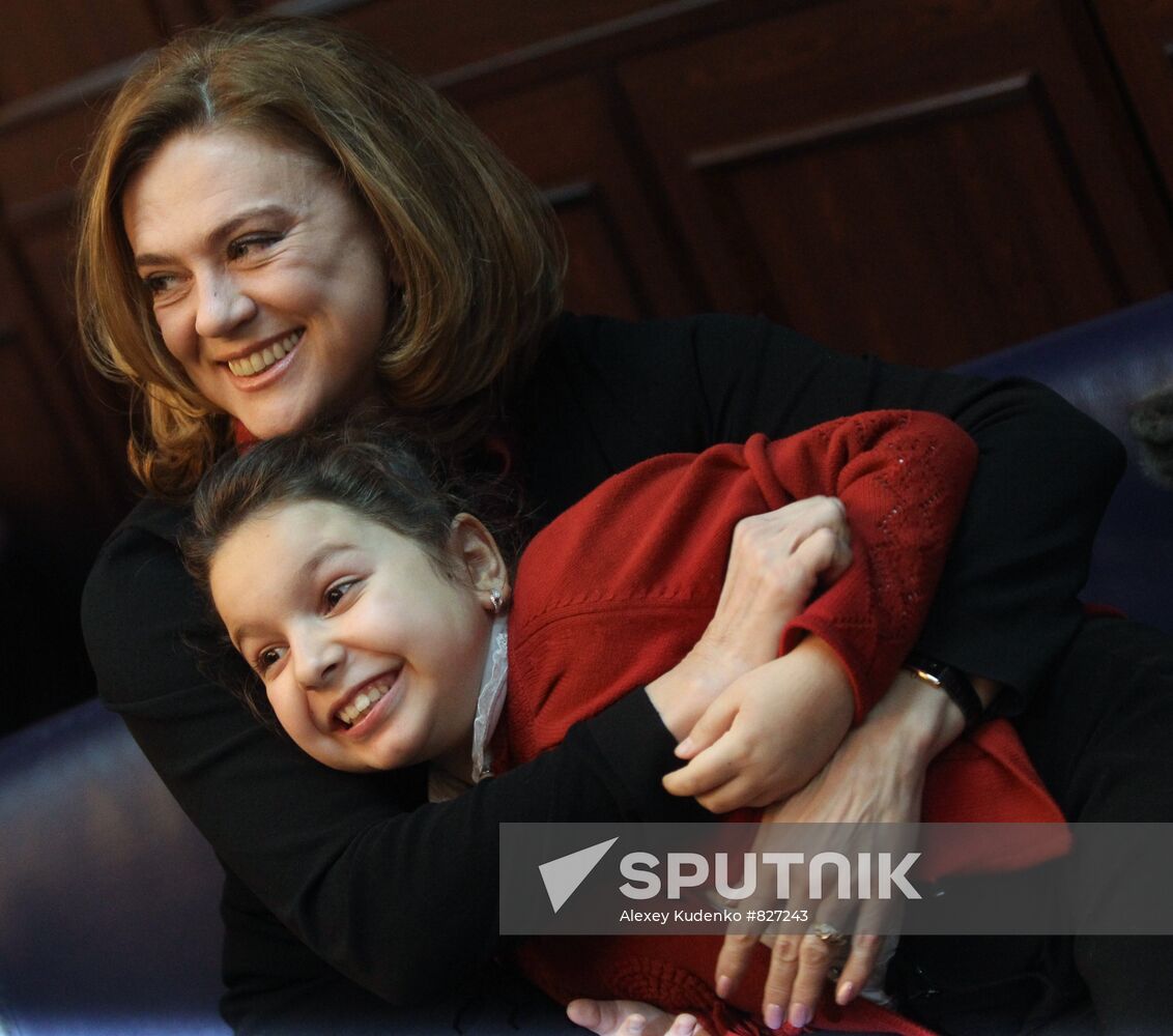 Svetlana Sorokina with daughter Tonya