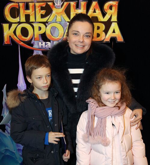 Natasha Korolyova with son Arkhip