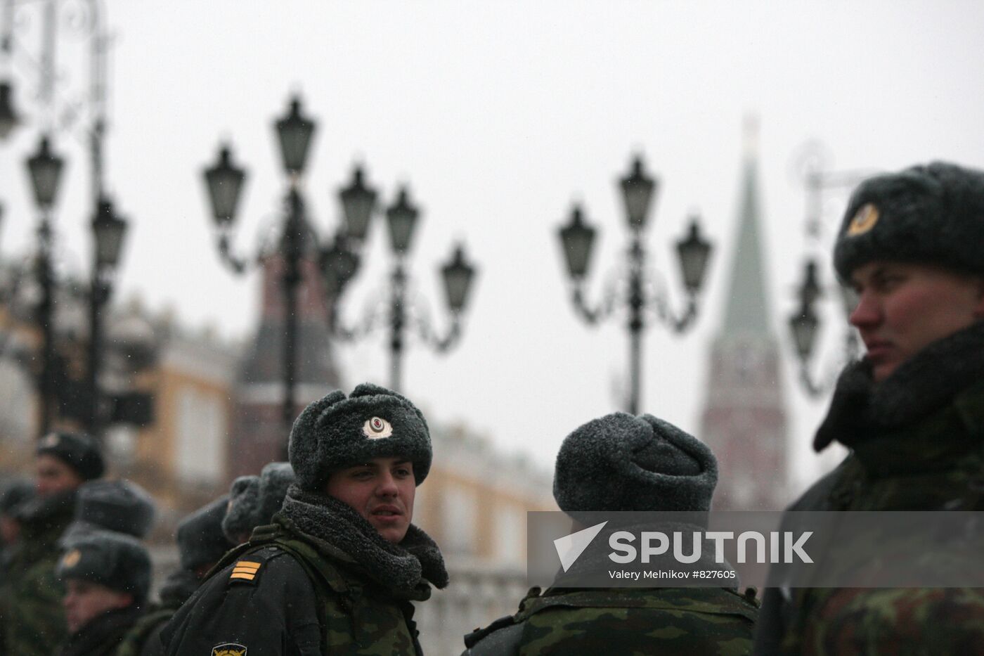 Police on alert on Moscow's Manezh Square
