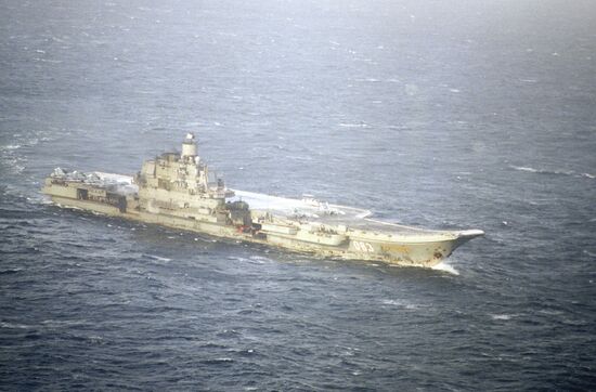 The Admiral Kuznetsov aircraft carrier