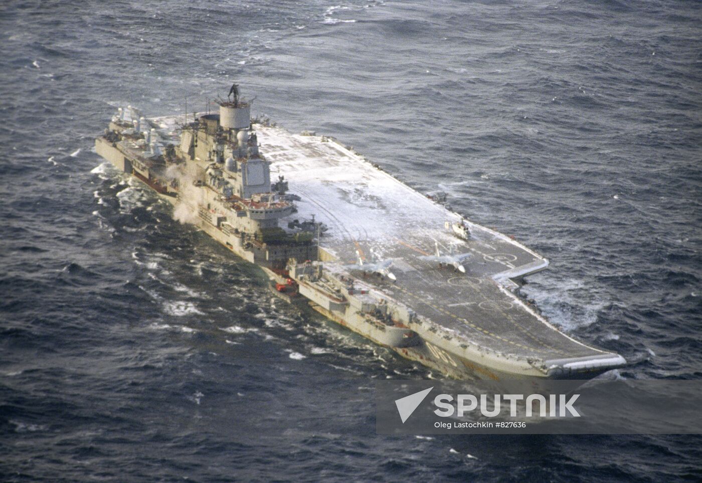 The Admiral Kuznetsov aircraft carrier