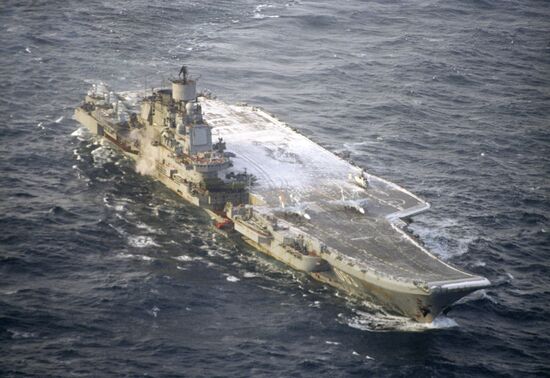The Admiral Kuznetsov aircraft carrier