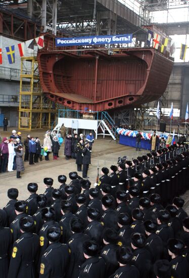 Keel laid for "Admiral Grigorovich" frigate at Yantar shipyard