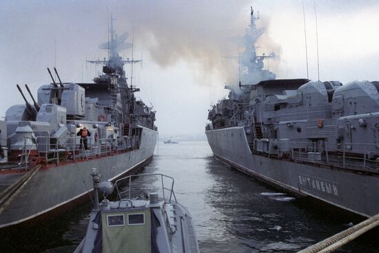 Ships at naval base