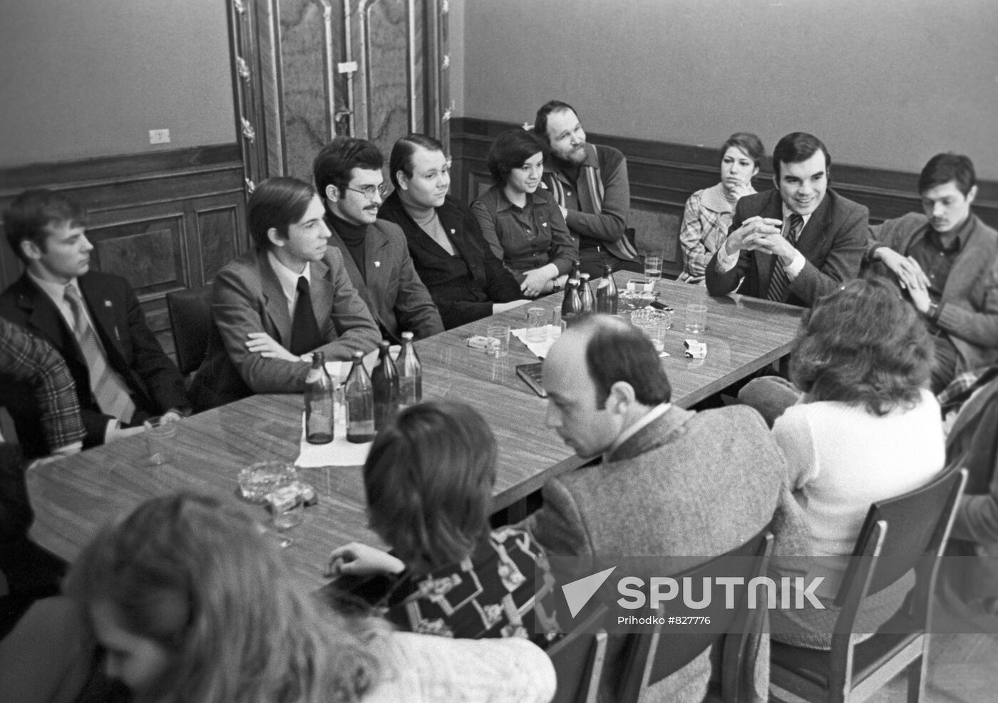 Dutch journalist R. Boogaard at the House of Friendship