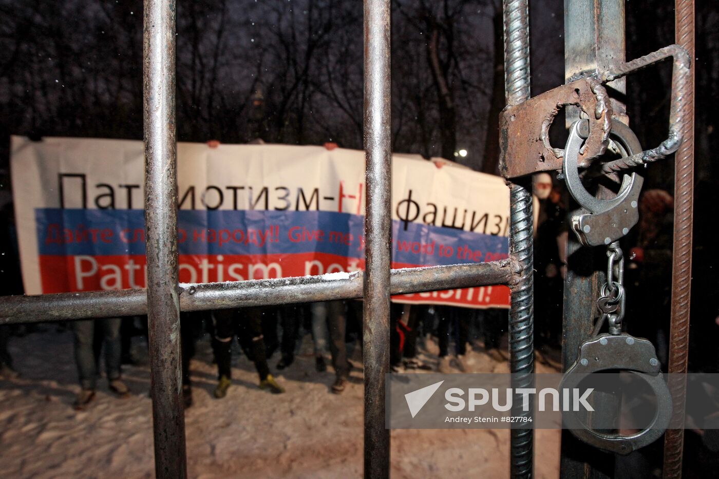 National Democratic Alliance holds rally at Ostankino TV center