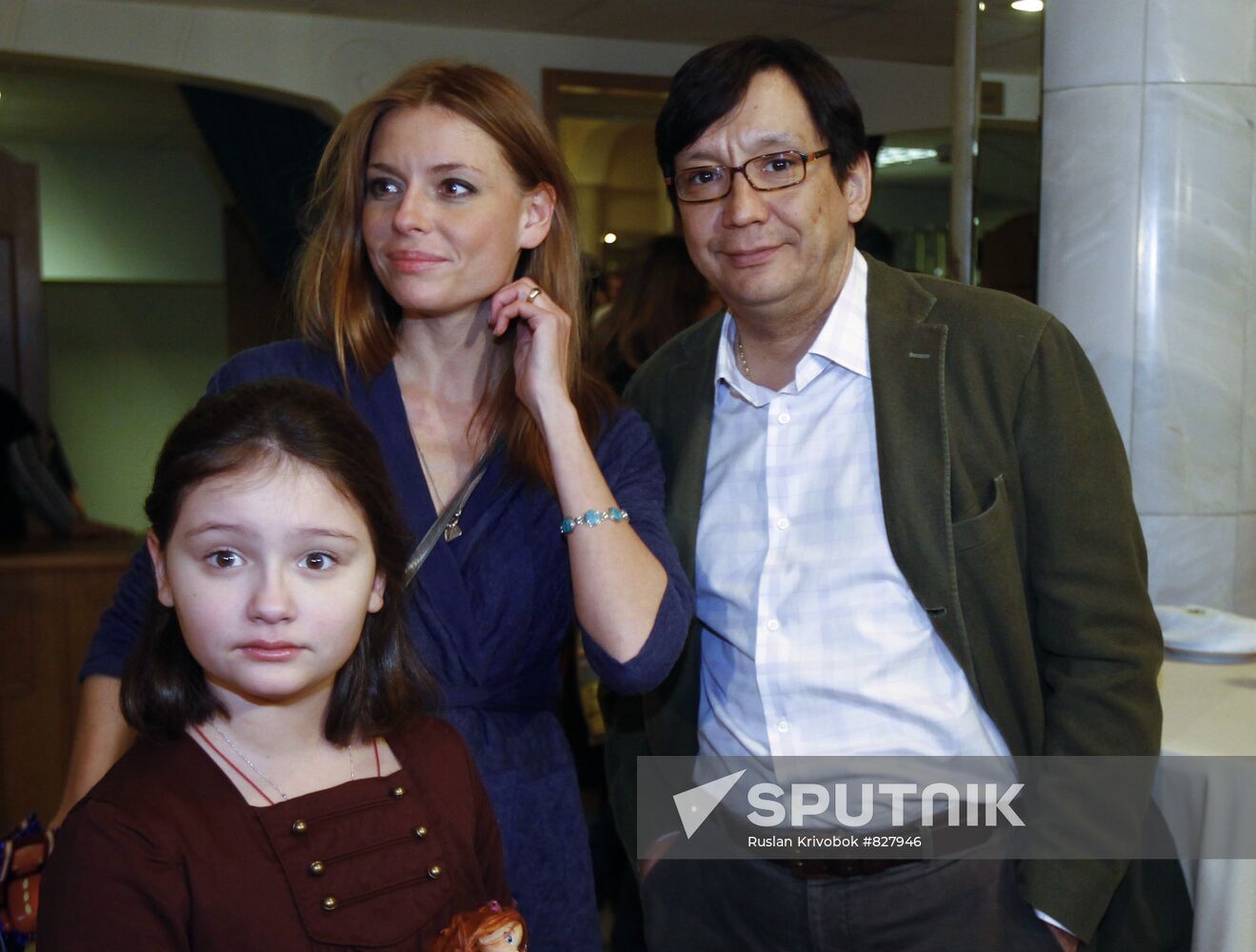 Yegor Konchalovsky with family