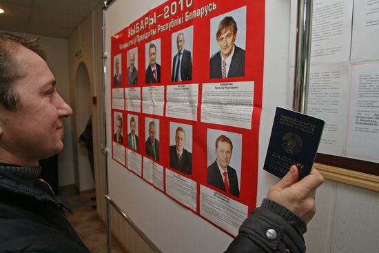 Voting for Belarus president in Kaliningrad
