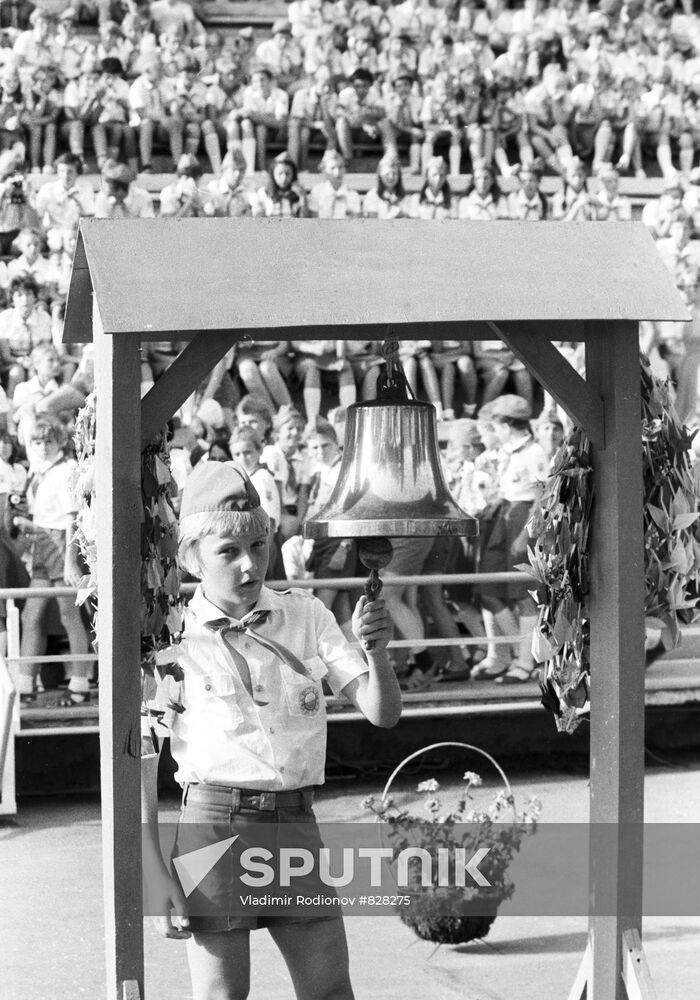 A demonstration at Artek Young Pioneer Camp