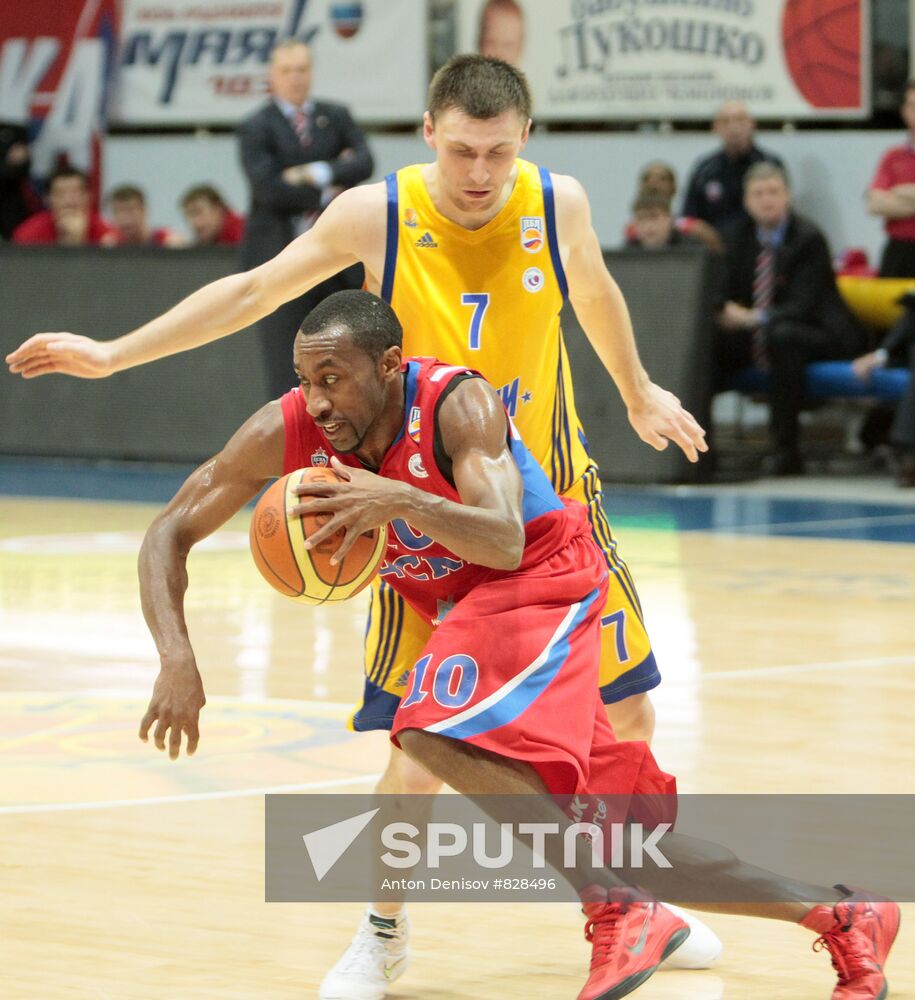 Basketball. PBL. Khimki vs. CSKA