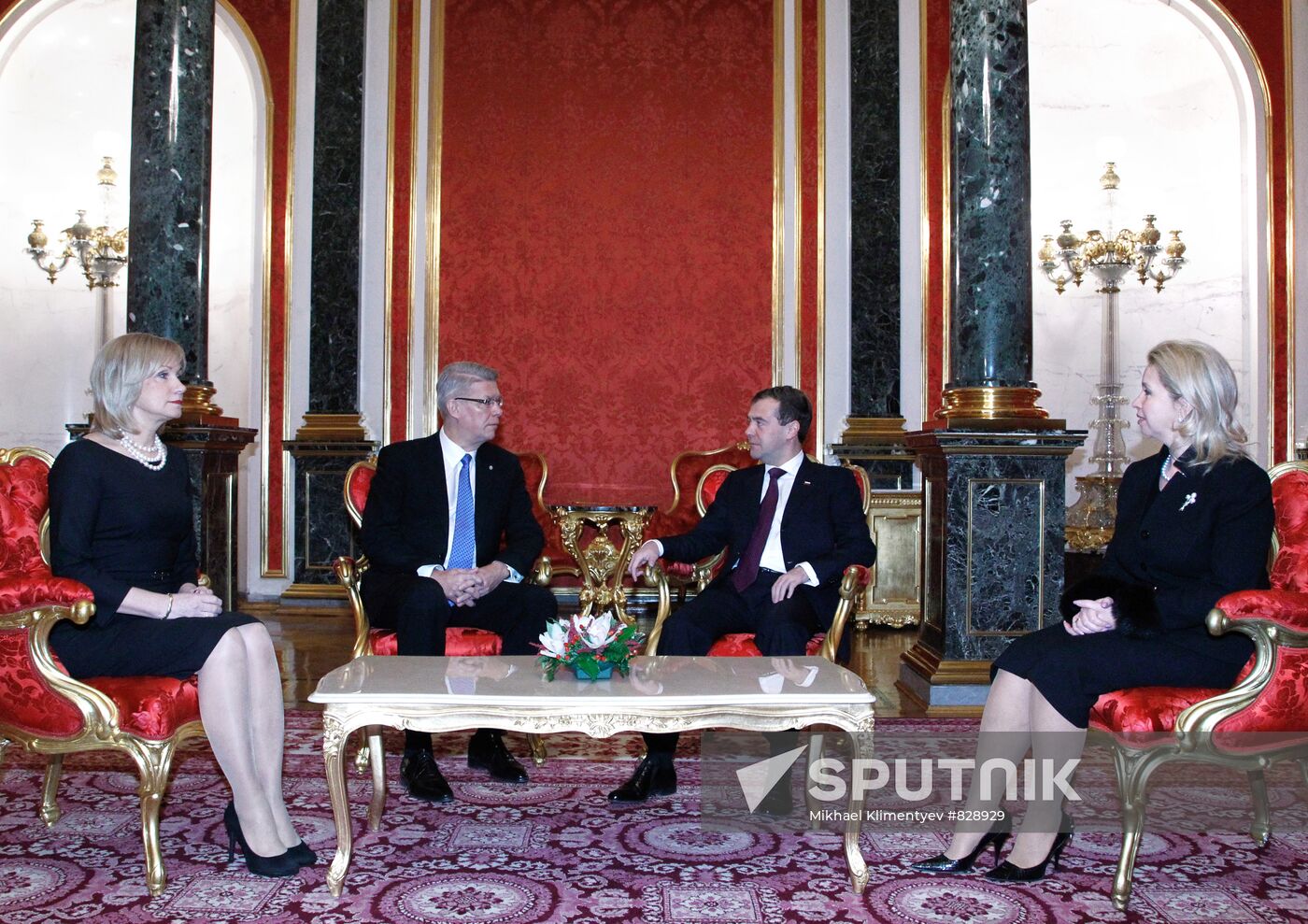 Latvian President Valdis Zatlers visits Russia