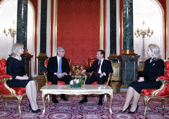 Latvian President Valdis Zatlers visits Russia