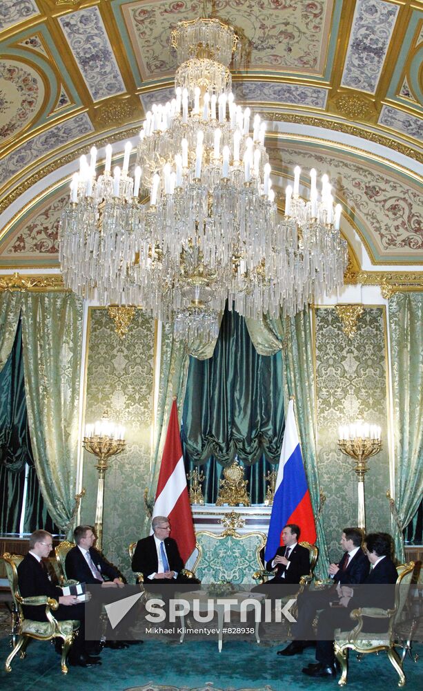 Latvian President Valdis Zatlers visits Russia