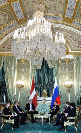 Latvian President Valdis Zatlers visits Russia