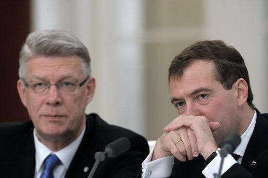 Latvian President Valdis Zatlers visits Russia