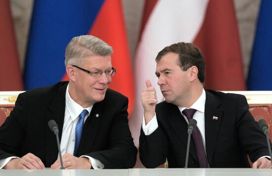 Latvian President Valdis Zatlers visits Russia