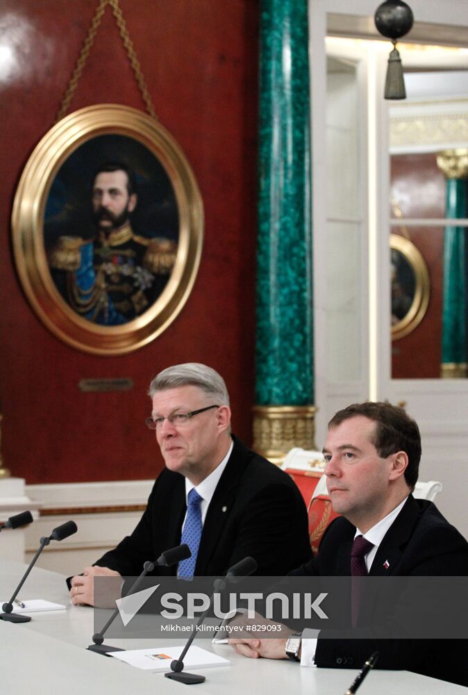 Latvian President on official visit to Russia
