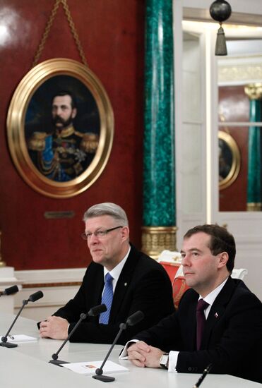 Latvian President on official visit to Russia