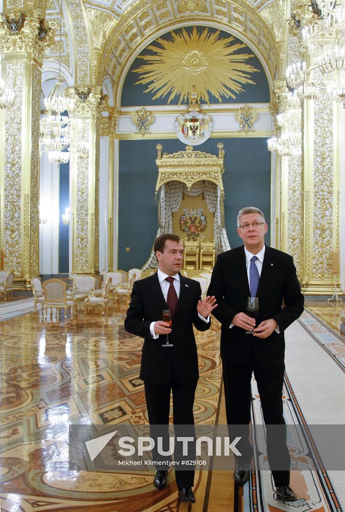 Latvian President on official visit to Russia