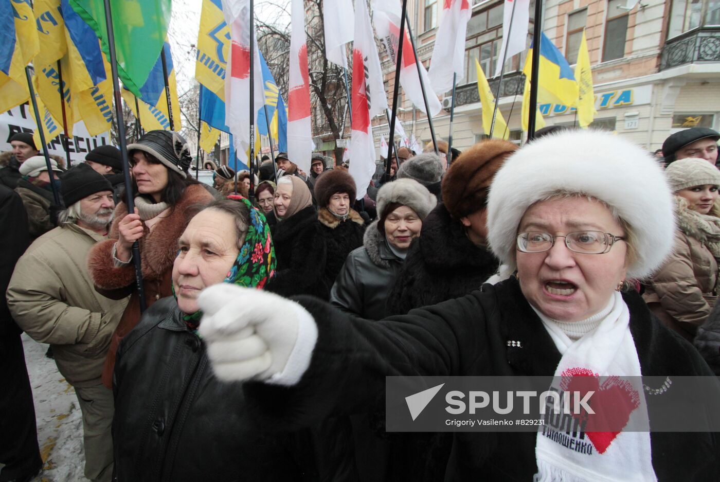 Activists of Batkivshchyna party