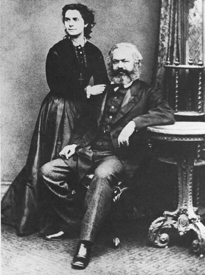 Karl Marx with daughter