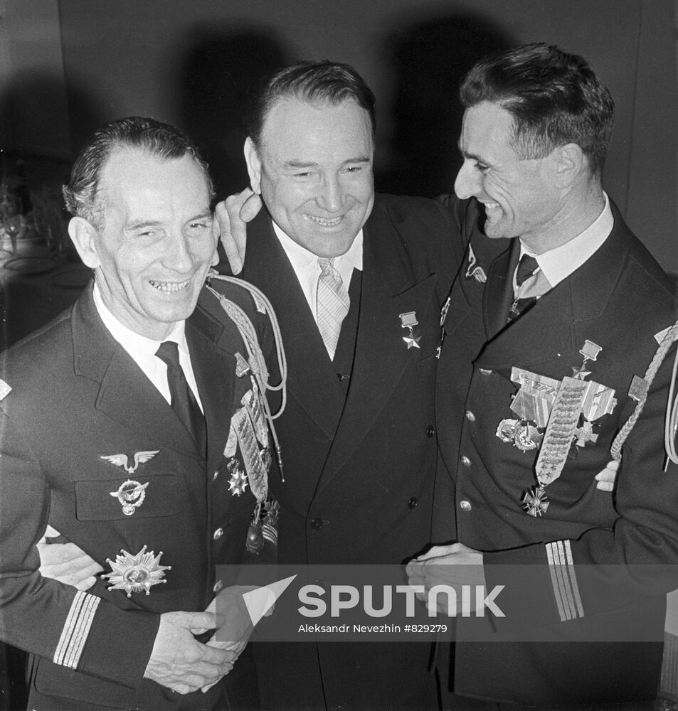 Leon Cuffaut, Anatoly Golubev and Jacques Andre