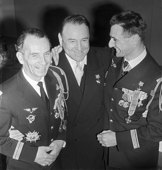Leon Cuffaut, Anatoly Golubev and Jacques Andre