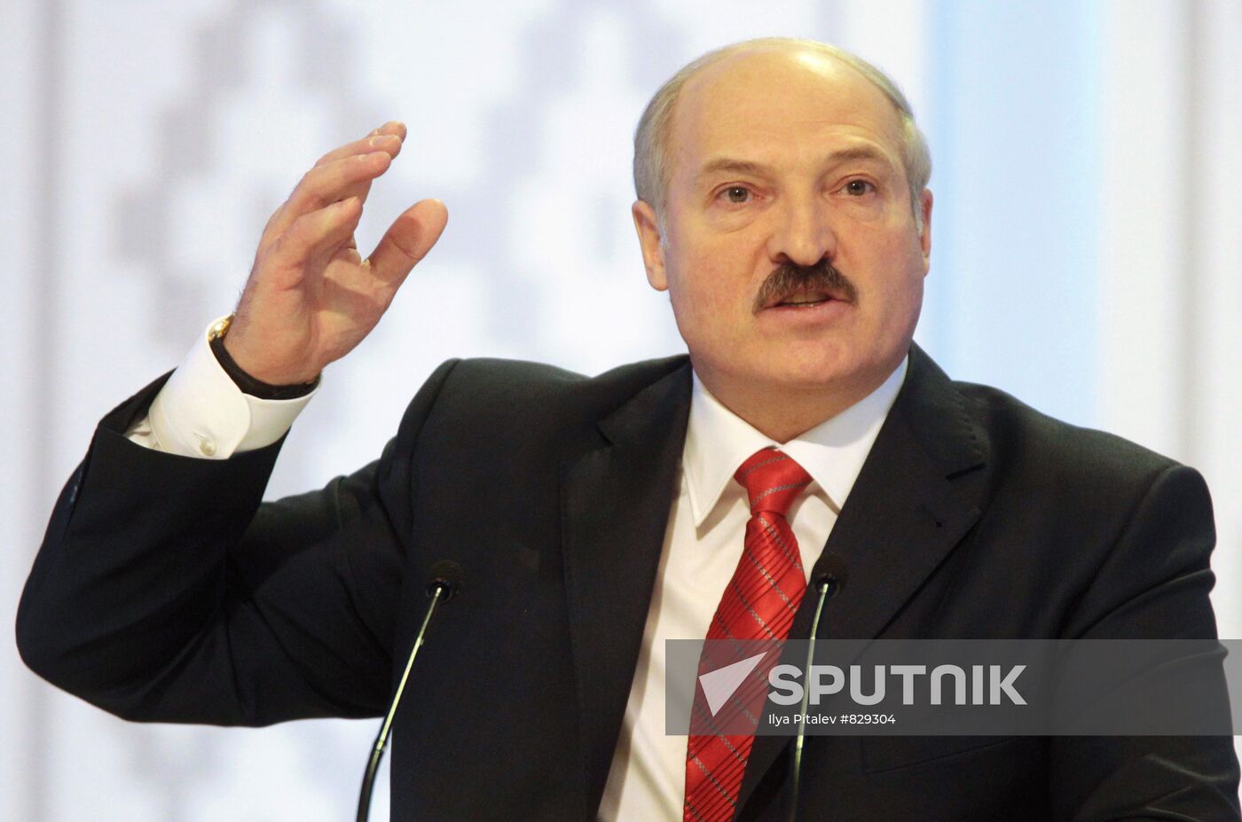 Alexander Lukashenko at first news conference after his election