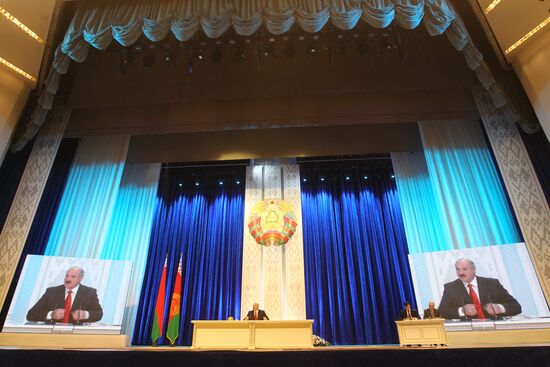 Alexander Lukashenko's first post-election news conference